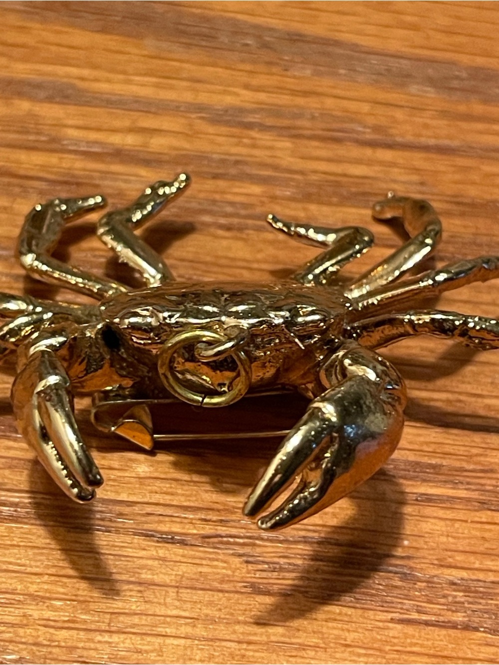 Gold Tone Crab pendant / Brooch - Picture 3 of 6